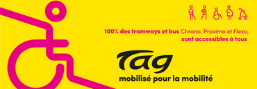 100 % des tramways et bus Chrono, Proximo et Flexo sont accessibles - M réso mobilisé pour la mobilité