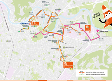 carte Bus relais tram - travaux été 2025