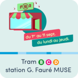 du 1er au 11 septembre, du lundi au jeudi. Tram B, C et D, station G. Fauré MUSE