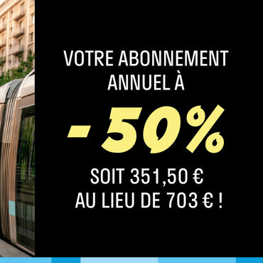 Votre abonnement annuel à - 50 %, soit 351,50 € au lieu de 703 € !
